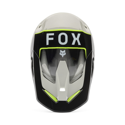 קסדת ילדים פוקס צהוב / אפור - FOX YTH V1 COLLECT V26