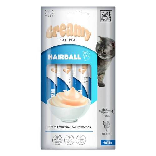 אמ פטס M-Pets חטיף שלוקים לחתול היירבול טונה ועוף 4 יחידות