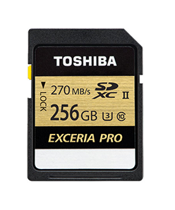 כרטיס זיכרון TOSHIBA EXCERIA PRO SDXC UHS-II N501 256GB