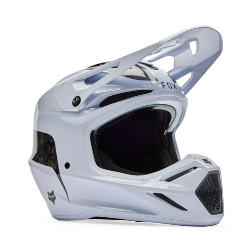 קסדת פוקס קרבון לבן - FOX V3 RS FRACTURE V26