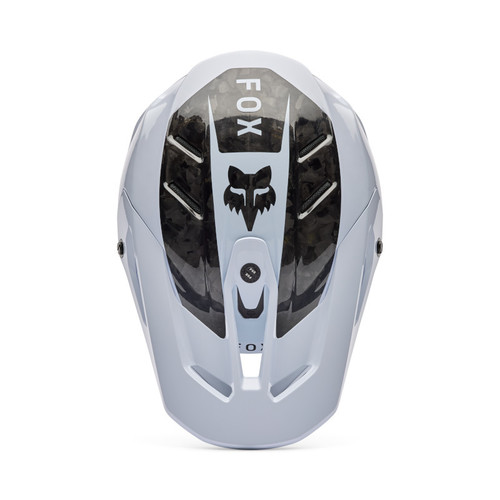 קסדת פוקס קרבון לבן - FOX V3 RS FRACTURE V26