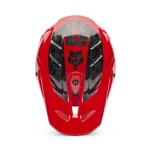 קסדת פוקס קרבון אדום - FOX V3 RS FRACTURE V26