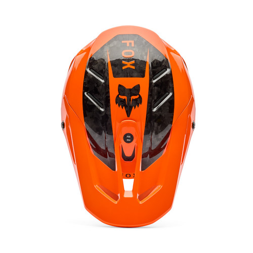 קסדת פוקס קרבון כתום - FOX V3 RS FRACTURE V26