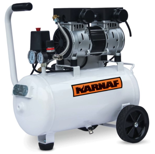 מדחס / קומפרסור שקט יבש ללא שמן 24 ליטר 2 כ