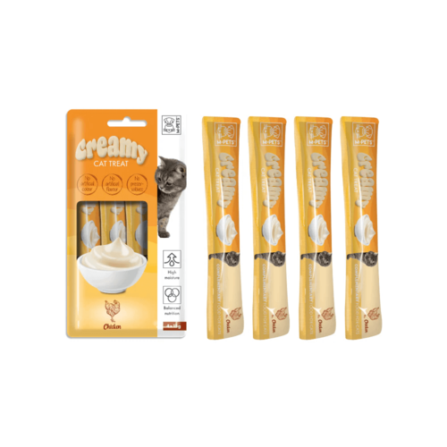 אמ פטס M-Pets חטיף שלוקים לחתול עוף 4 יחידות