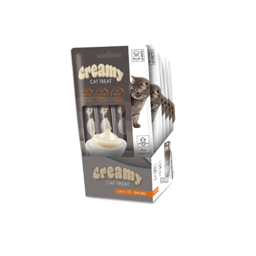 אמ פטס M-Pets שלוקים לחתול בקר ודג בקלה 60 גרם