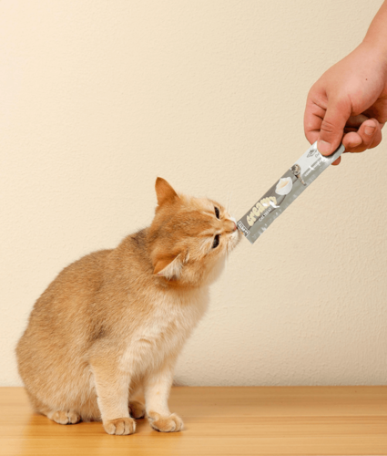 אמ פטס M-Pets שלוקים לחתול בקר ודג בקלה 60 גרם