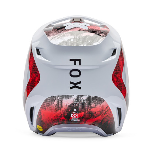 קסדת פוקס לבן / אדום - FOX V1 KAIROS V26