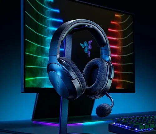 אוזניות גיימינג אלחוטיות עם מיקרופון Razer Barracuda X בצבע שחור