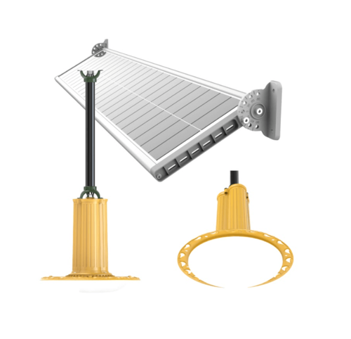  תאורת פנים סולארית מקצועית NEWTEC CARBON גוון 4000K עצמה 24W