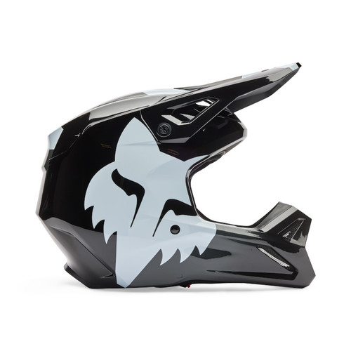 קסדת ילדים פוקס שחור - FOX YTH V1 SHIELD V26