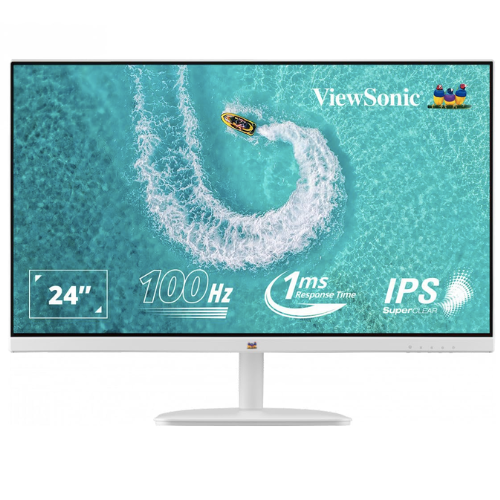 מסך מחשב VIEWSONIC VA2432-H-WHITE 23.8 לבן