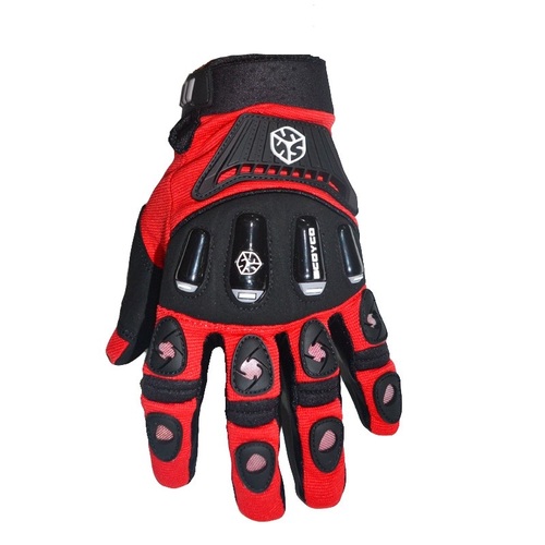 מבצע! כפפות רכיבה סקויקו שחור / אדום - SCOYCO MX14 GLOVES