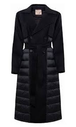 Twinset Double-breasted Quilted-panel Coat