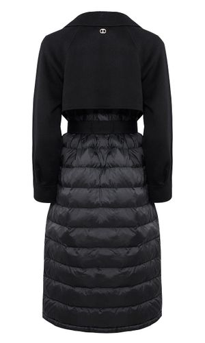 Twinset Double-breasted Quilted-panel Coat