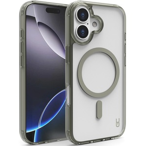 מגן כיסוי קשיח שקוף תומך MagSafe עבור Gripcase iPhone 17