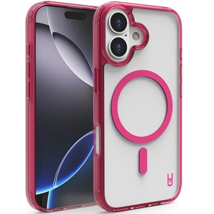 מגן כיסוי קשיח שקוף תומך MagSafe עבור Gripcase iPhone 17