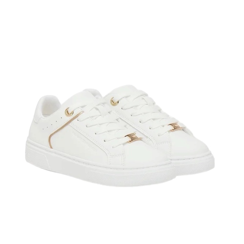 נעל TOMMY HILFIGER מידות 30-40 לילדים בגוון לבן-זהב