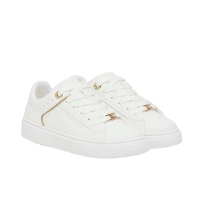 נעל TOMMY HILFIGER מידות 30-40 לילדים בגוון לבן-זהב