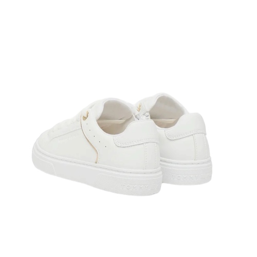 נעל TOMMY HILFIGER מידות 30-40 לילדים בגוון לבן-זהב