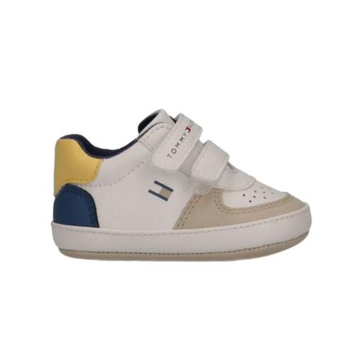 נעל טרום הליכה TOMMY HILFIGER מידות 17-19 לילדים בגוון לבן-בז'