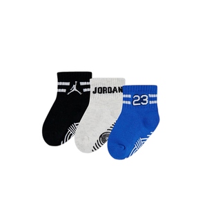שלישיית גרבי JORDAN לילדים במיקס שחור-כחול