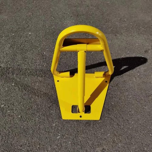 מחסום חניה ידני מתקפל מחוזק עם מנעול + 2 מפתחות