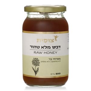 דבש מלא טהור מפרחי בר 500 גרם צוּפית