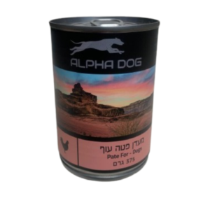 אלפא דוג שימורים עוף פטה 375 גר