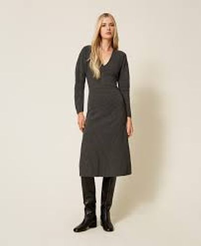Twinset Ribbed Knit Dress