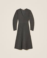 Twinset Ribbed Knit Dress