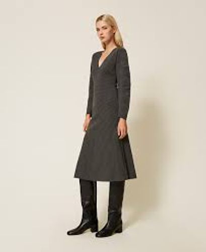Twinset Ribbed Knit Dress