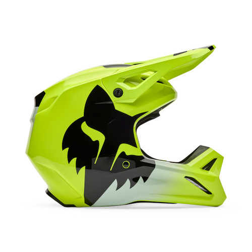 קסדת ילדים פוקס צהוב - FOX YTH V1 SHIELD V26