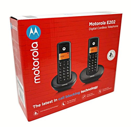 טלפון אלחוטי ביתי כפול Motorola דגם E202