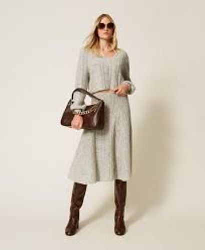 Lurex and mohair blend jumper