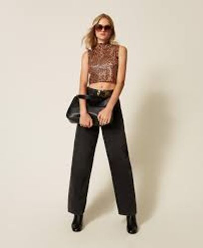 Knit top with sequins