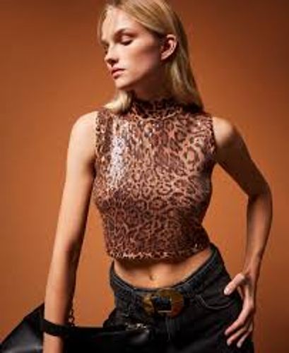 Knit top with sequins