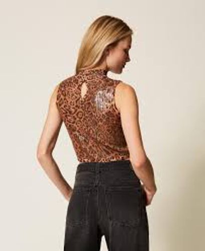 Knit top with sequins