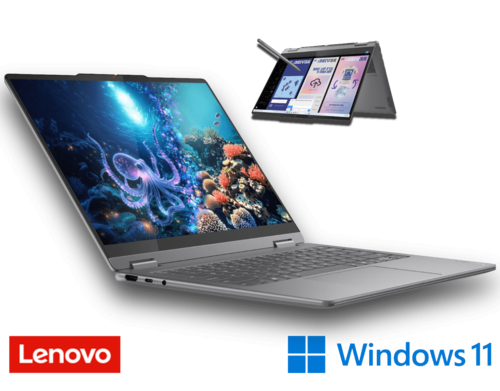 מחשב נייד 83JQ004MIV Lenovo Yoga 7i 2-in-1 ״14 מ. Ultra 7 256V כונן 1TB SSD זכרון 16GB ומ.גרפי Intel® Arc™ Graphics 