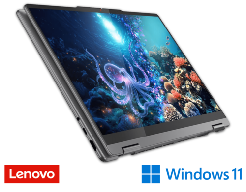 מחשב נייד 83JQ004MIV Lenovo Yoga 7i 2-in-1 ״14 מ. Ultra 7 256V כונן 1TB SSD זכרון 16GB ומ.גרפי Intel® Arc™ Graphics 
