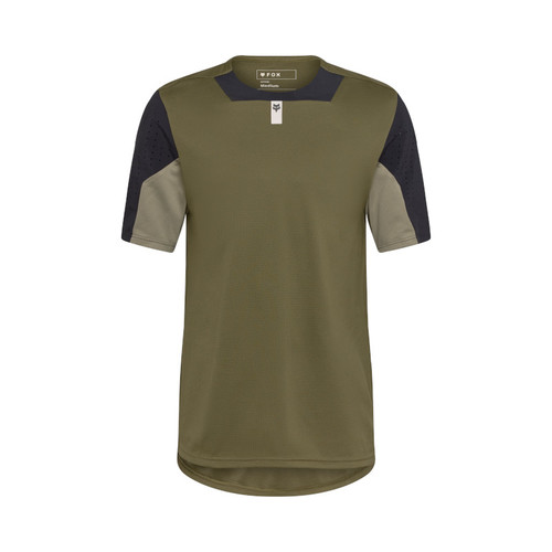 חולצת רכיבה קצרה פוקס ירוק זית - FOX RACING DEFEND SS JERSEY V26