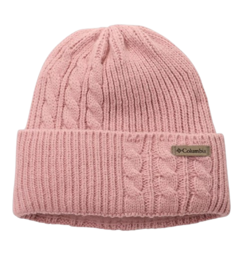 כובע גרב לנשים Agate Pass™ Cable Knit Beanie וורוד - Columbia