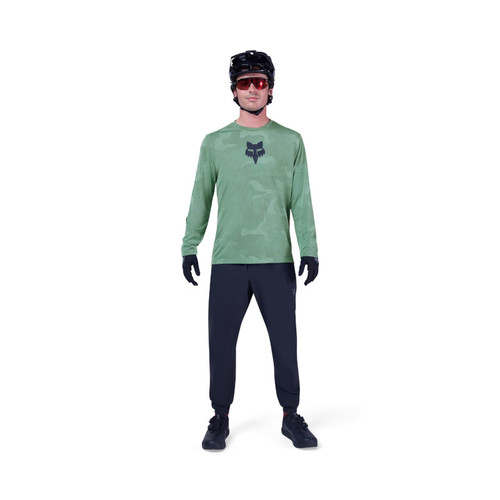 חולצת רכיבה ארוכה פוקס ירוק - FOX RACING RANGER LS TRUDRI JERSEY V26