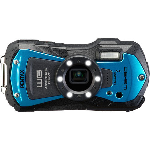 מצלמה נגד מים Ricoh Pentax WG-90 Digital Camera (Blue)
