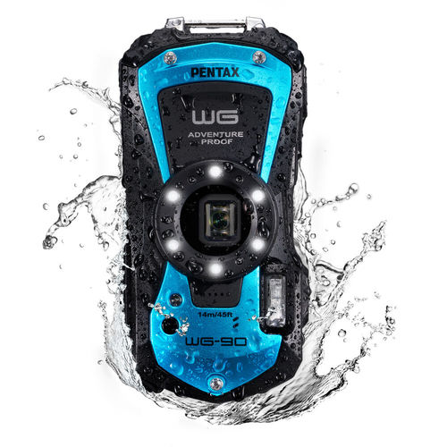 מצלמה נגד מים Ricoh Pentax WG-90 Digital Camera (Blue)
