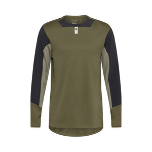 חולצת רכיבה ארוכה פוקס ירוק זית - FOX RACING DEFEND LS JERSEY V26 