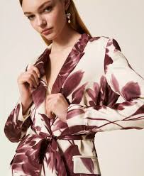 Blazer with floral print