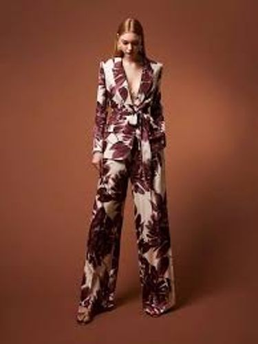 Blazer with floral print