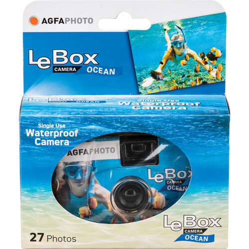 מצלמת פילם חד-פעמית נגד מים  (27 תמונות) AgfaPhoto LeBox Ocean