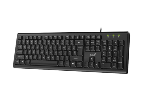 מקלדת ג'ניוס דגם KB-113 E.H.A בצבע שחור